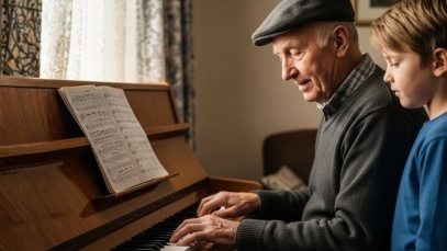 Simple tunes on the piano