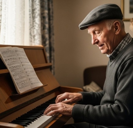 Simple tunes on the piano