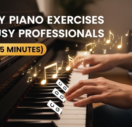 5 Daily Piano Exercises for Busy Professionals (Under 15 Minutes)