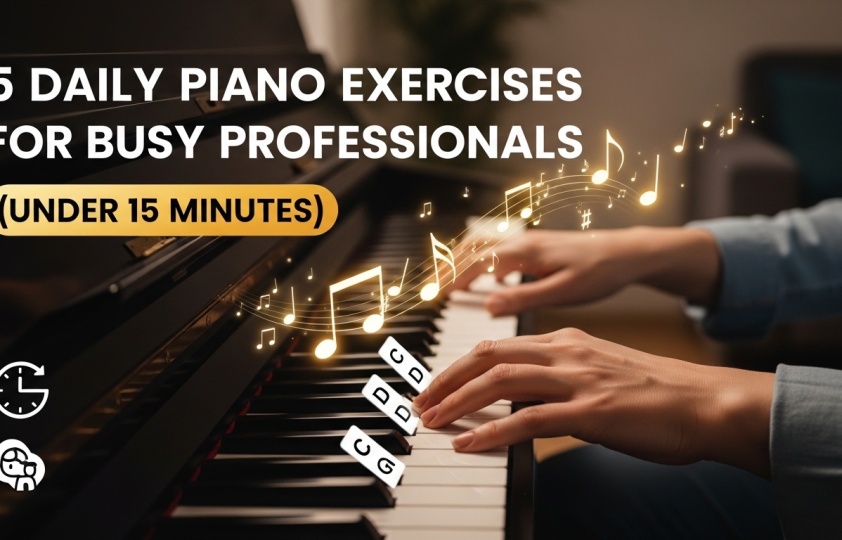 5 Daily Piano Exercises for Busy Professionals (Under 15 Minutes)
