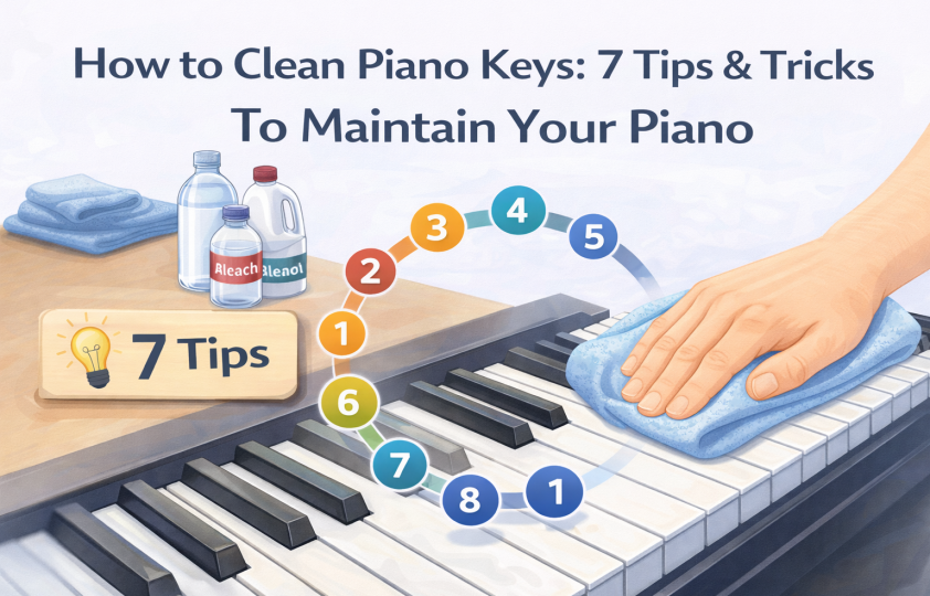 How to Clean Piano Keys, 7 Tips & Tricks To Maintain Your Piano
