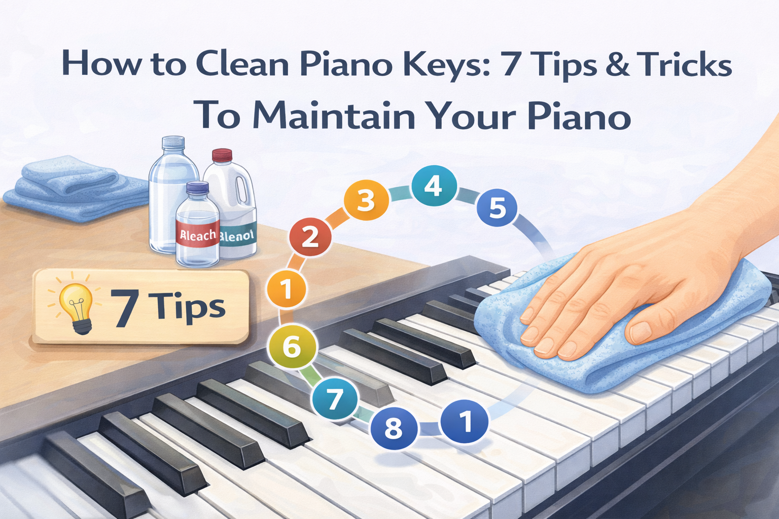 How to Clean Piano Keys, 7 Tips & Tricks To Maintain Your Piano
