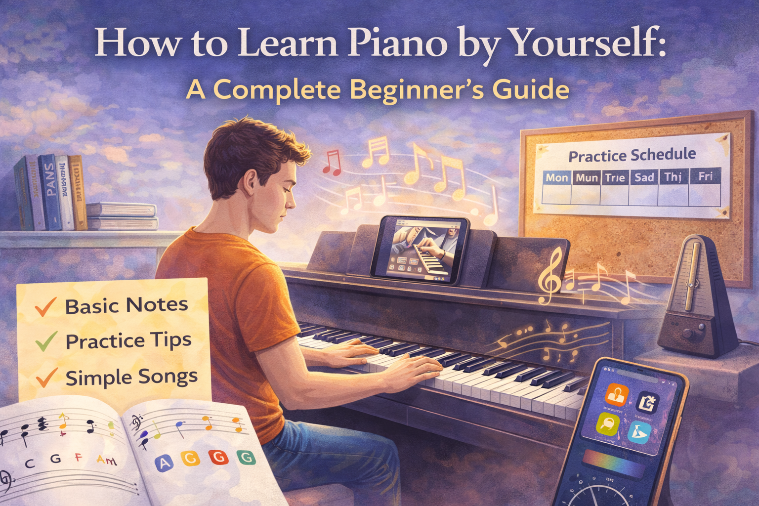 How to Learn Piano by Yourself. A Complete Beginner’s Guide
