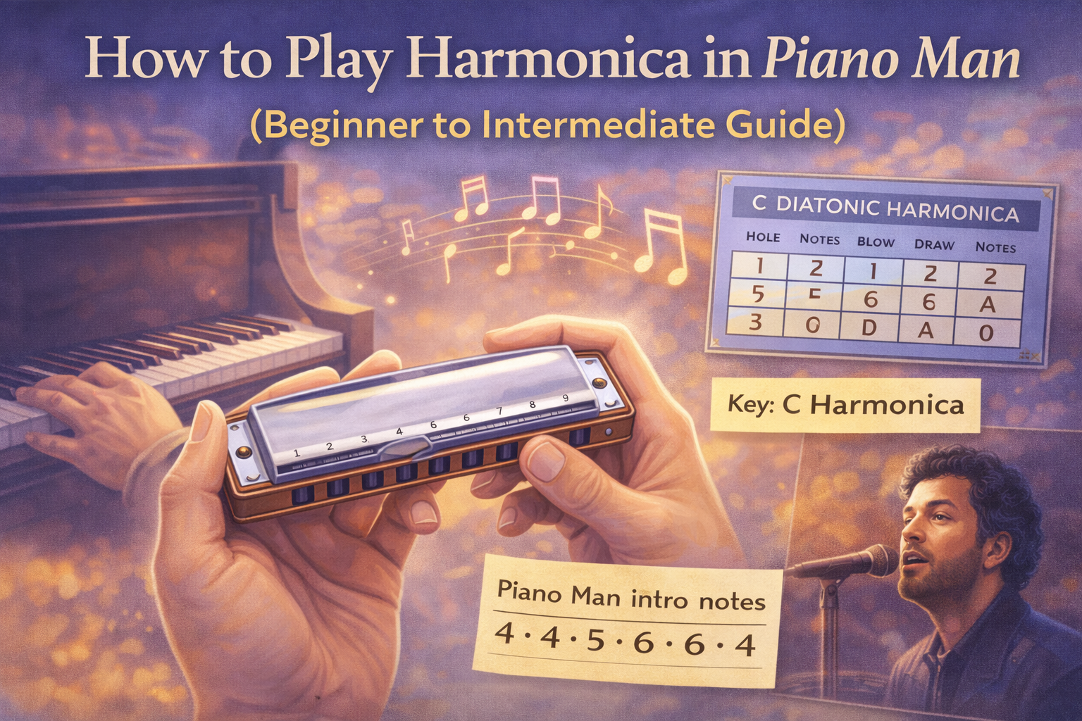 How to Play Harmonica in Piano Man (Beginner to Intermediate Guide)