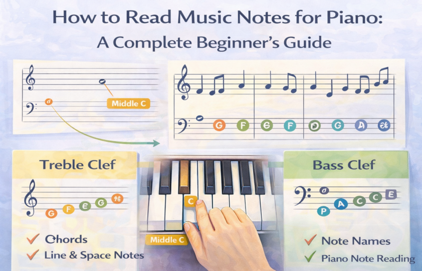 How to Read Music Notes for Piano, A Complete Beginner’s Guide