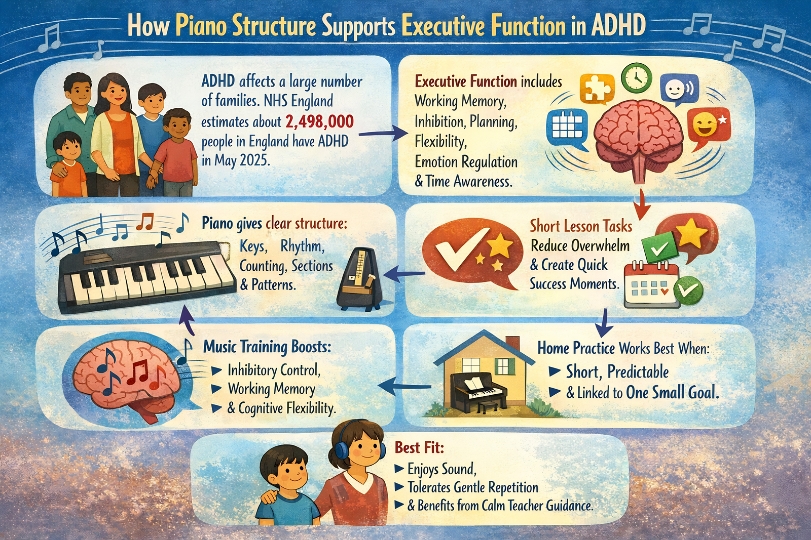 Piano for ADHD Infographic