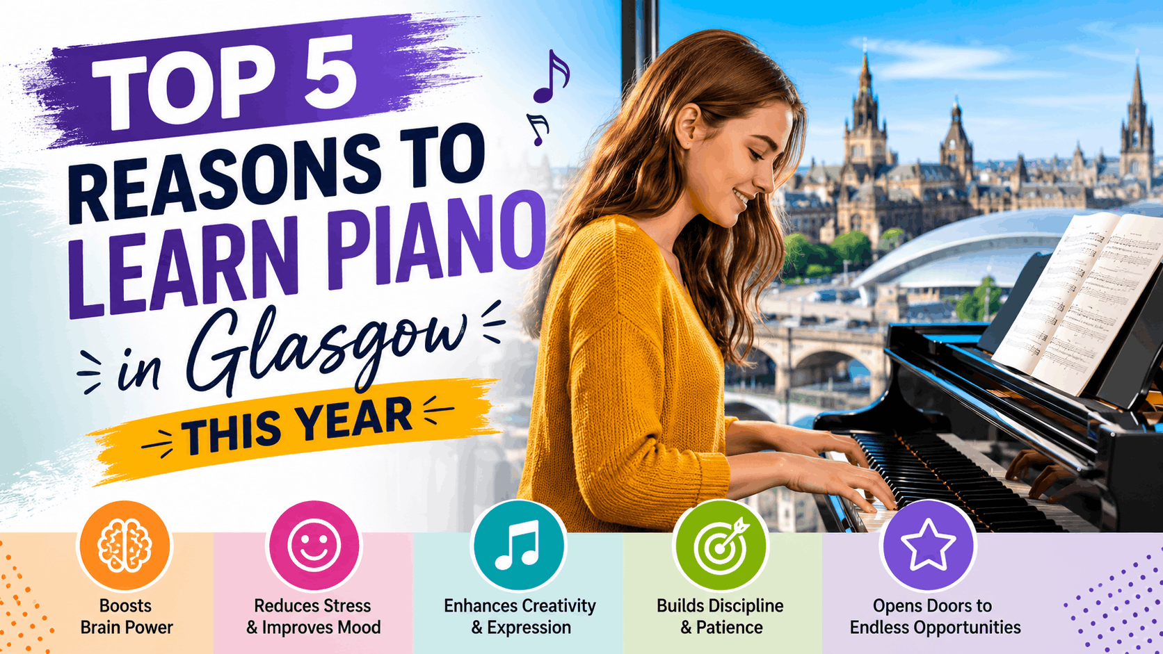 Top 5 Reasons to Learn Piano in Glasgow This Year