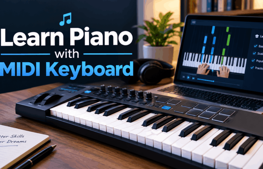 Learn Piano with MIDI Keyboard