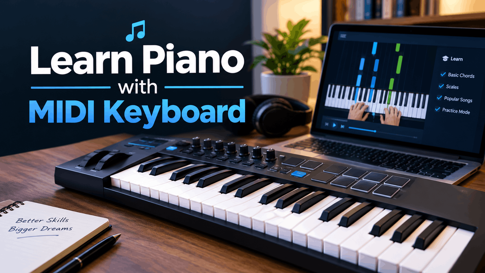 Learn Piano with MIDI Keyboard